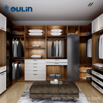 Fashion high gloss double color modern bedroom wardrobes